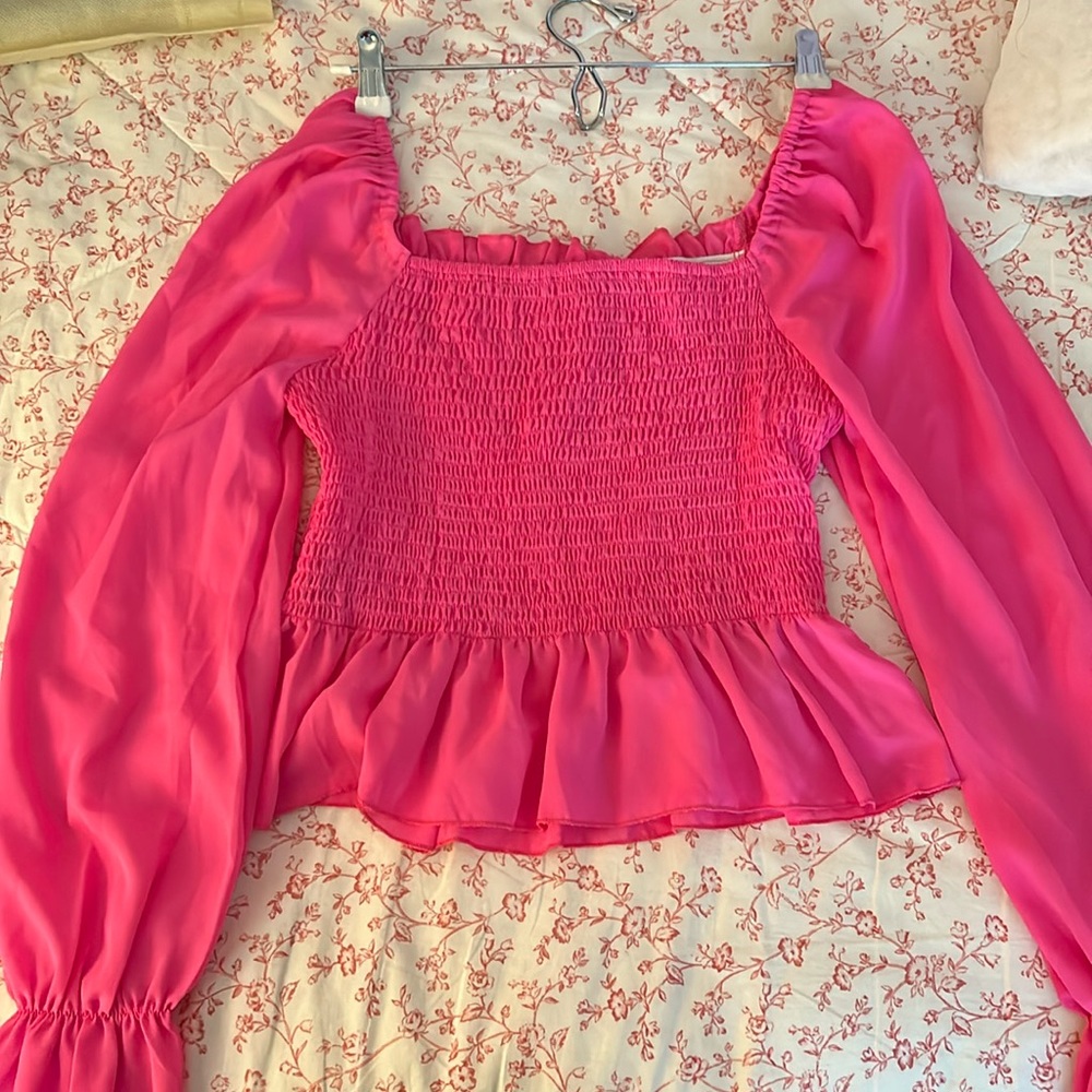 Pink blouse